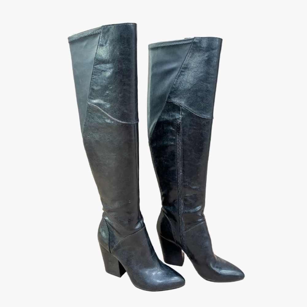 Nine West Knee High Black Boots Sz 7.5